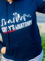 Grey's Anatomy Navy Hoodie - Image 2