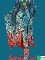 Summer Chiffon Floral Printed Pants Set – Elegant Loose Batwing Sleeve Matching Outfit