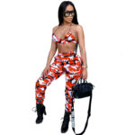 Two Piece Camouflage Legging & Bra Set - Image 2