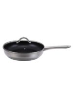 Non-Stick Stainless-Steel Frying Pan with Lid - Image 3