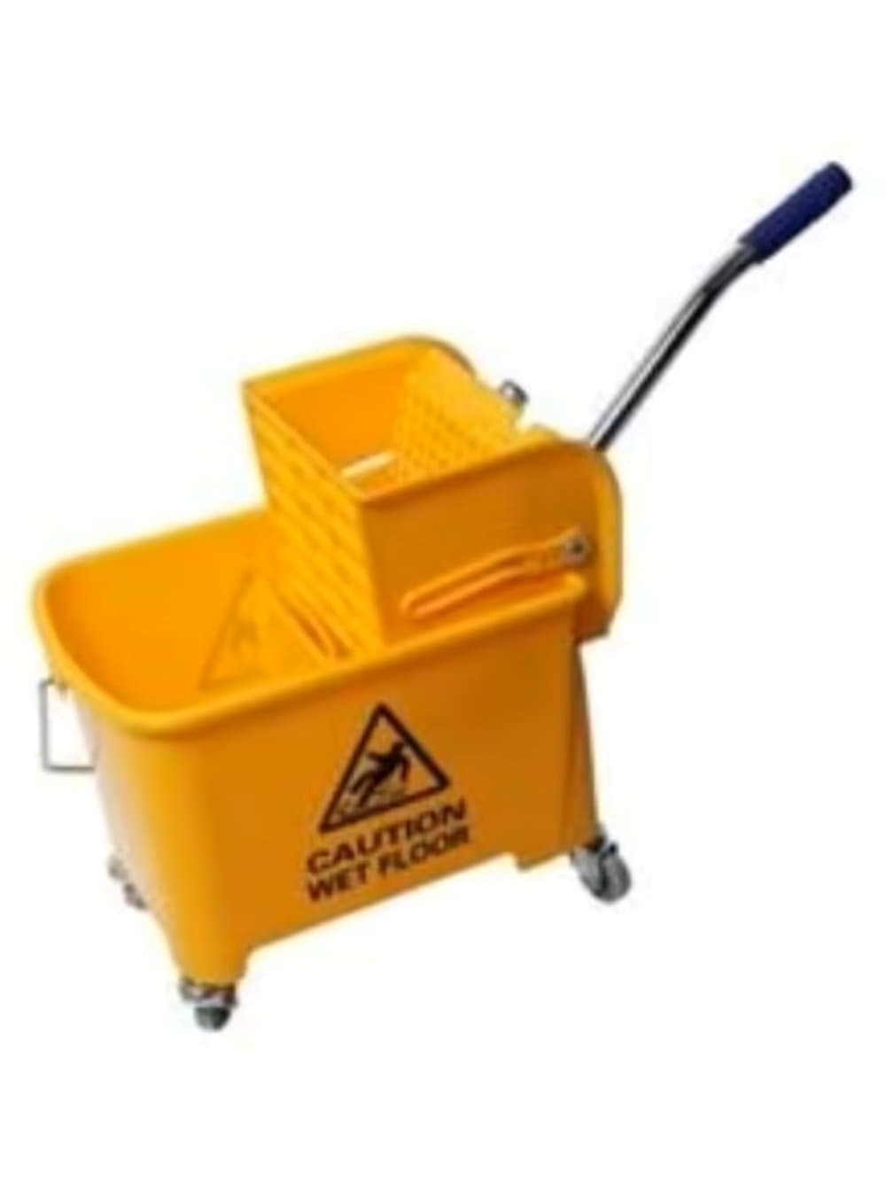 20L-mopping-trolly-yellow Atley 20L Mopping Trolley and Wringler in Yellow - Image 1
