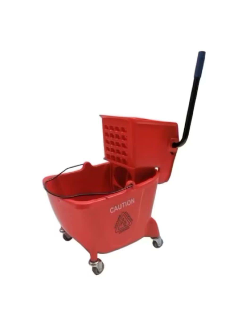 24L-mopping-trolley.jpg-Red Atley 24L Mopping Trolley and Wringler Red - Image 1
